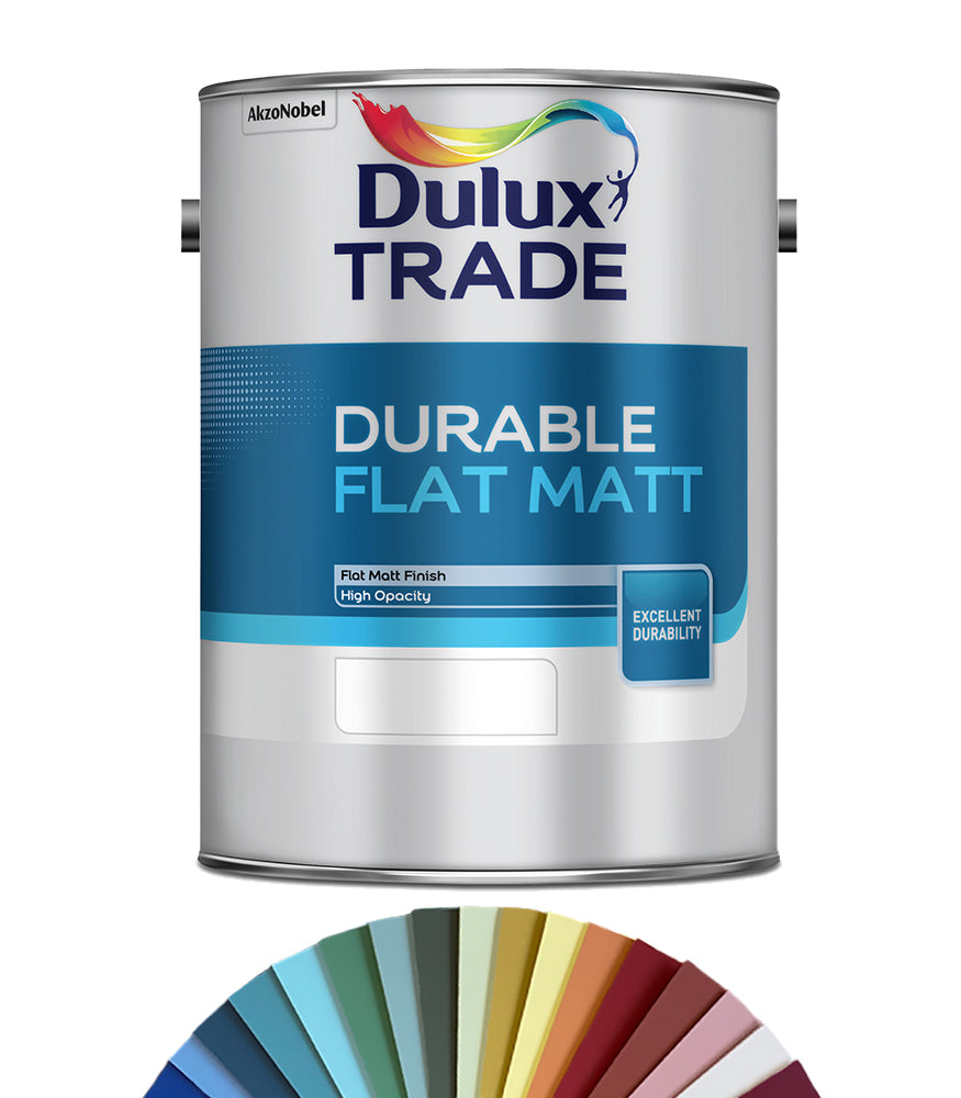 Dulux Trade Durable Flat Matt 5L - Tinted Colour Match