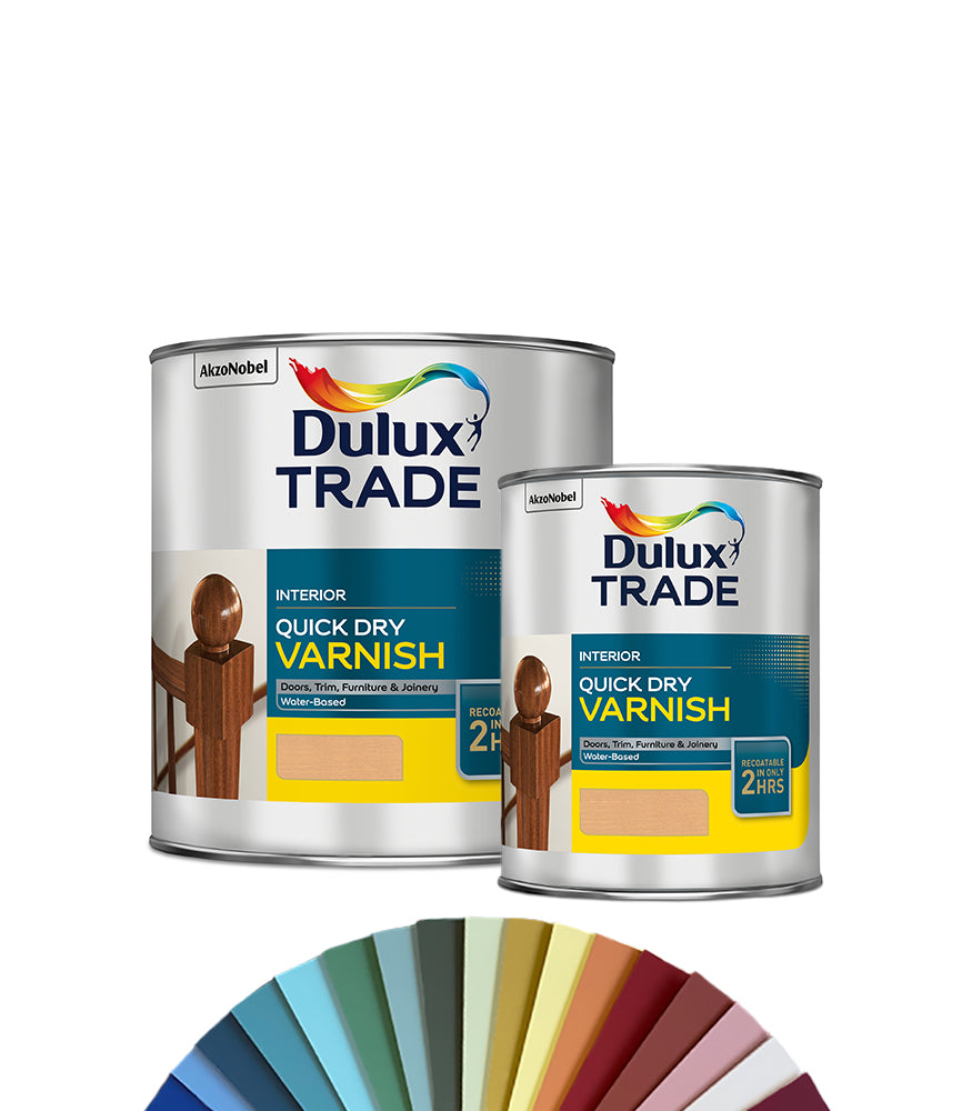 Dulux Trade Quick Dry Varnish Satin - Tinted Colour Match