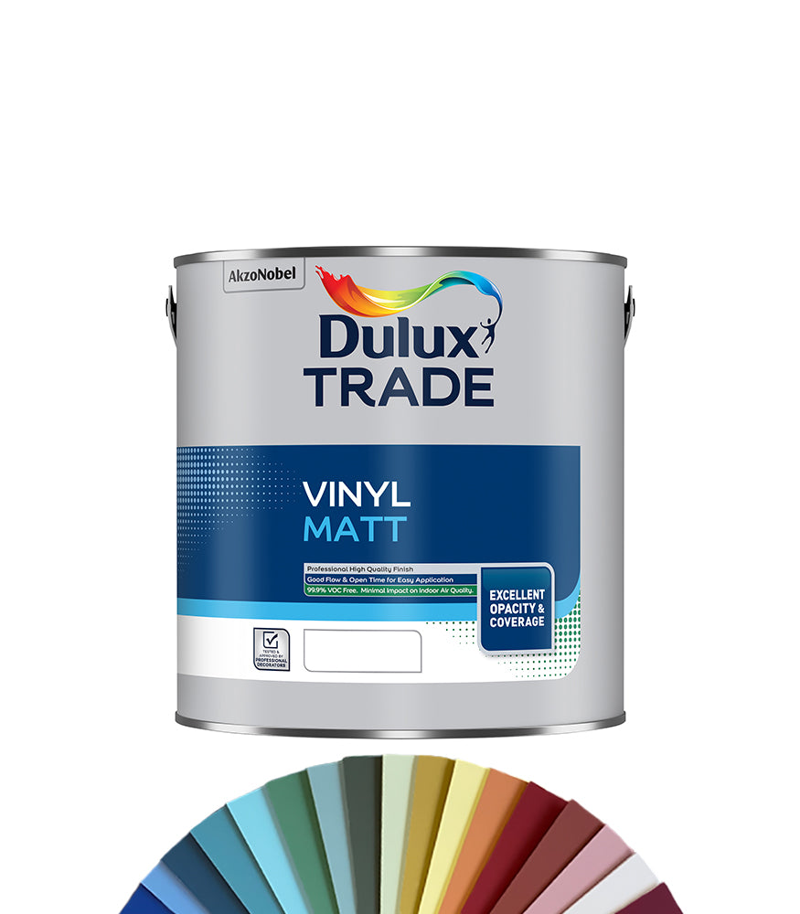 Dulux Trade Vinyl Matt 2.5L - Tinted Mixed Colour