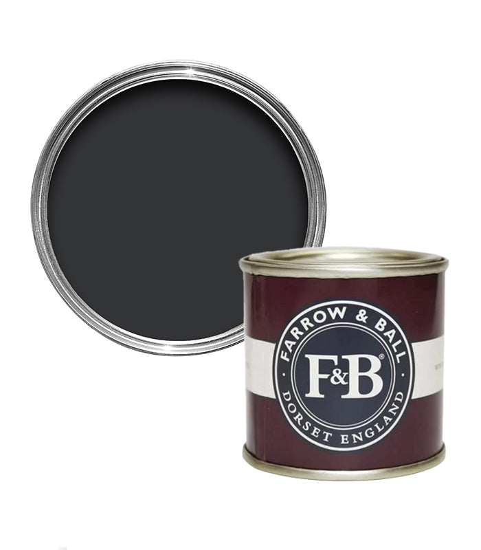 Farrow and Ball 100ml Sample Pot - Pitch Black No. 256
