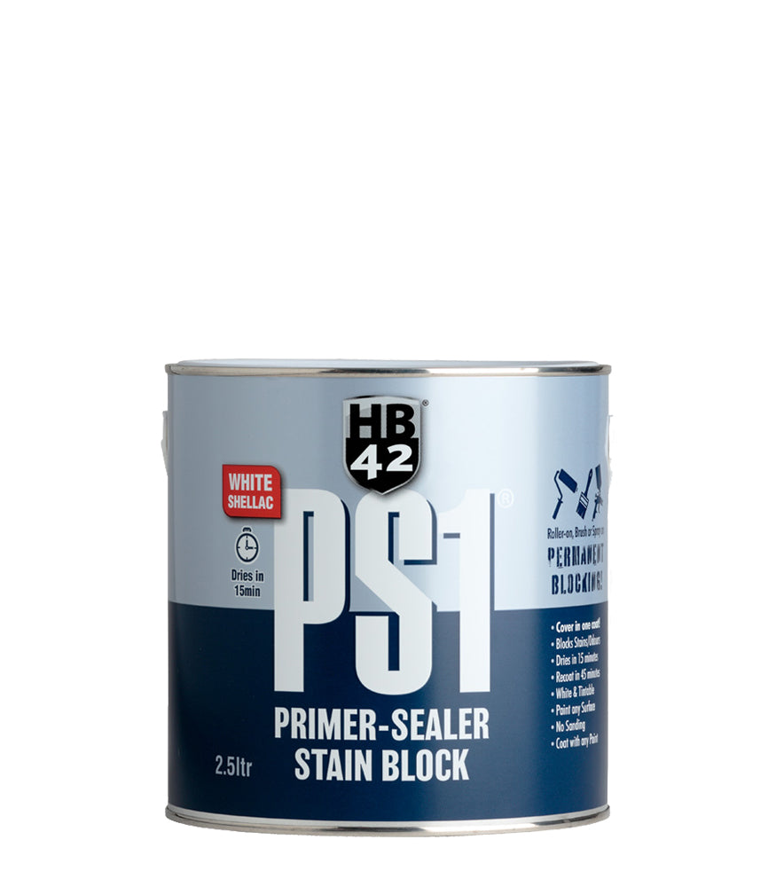 HB42 PS1 Shellac Based Primer Sealer - White - 2.5L