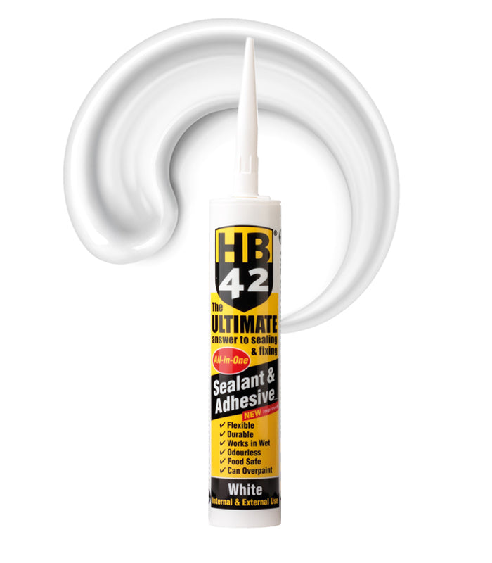 HB42 Ultimate All-in-One Sealant & Adhesive - White - 290ml