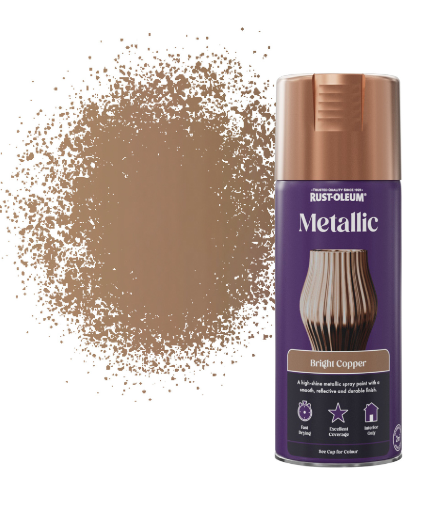 Rust-Oleum Metallic Finish Spray Paint - 400ml - Bright Copper