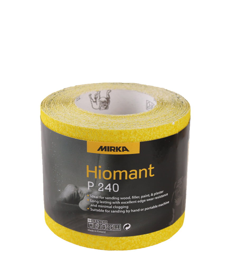 Mirka 115mm Yellow Hiomant Paper 5m Rolls - P240