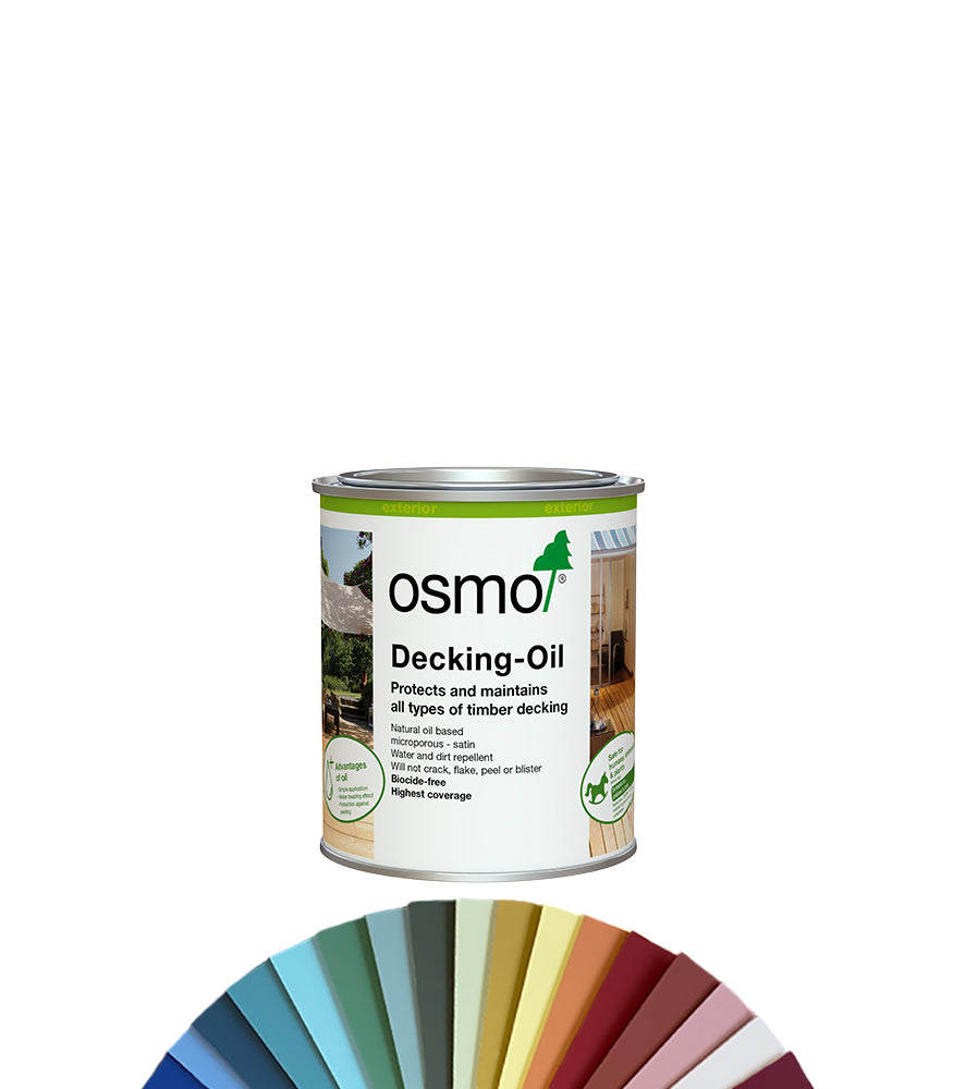 Osmo Decking Oil Satin - 750ml - Tinted Mixed Colour