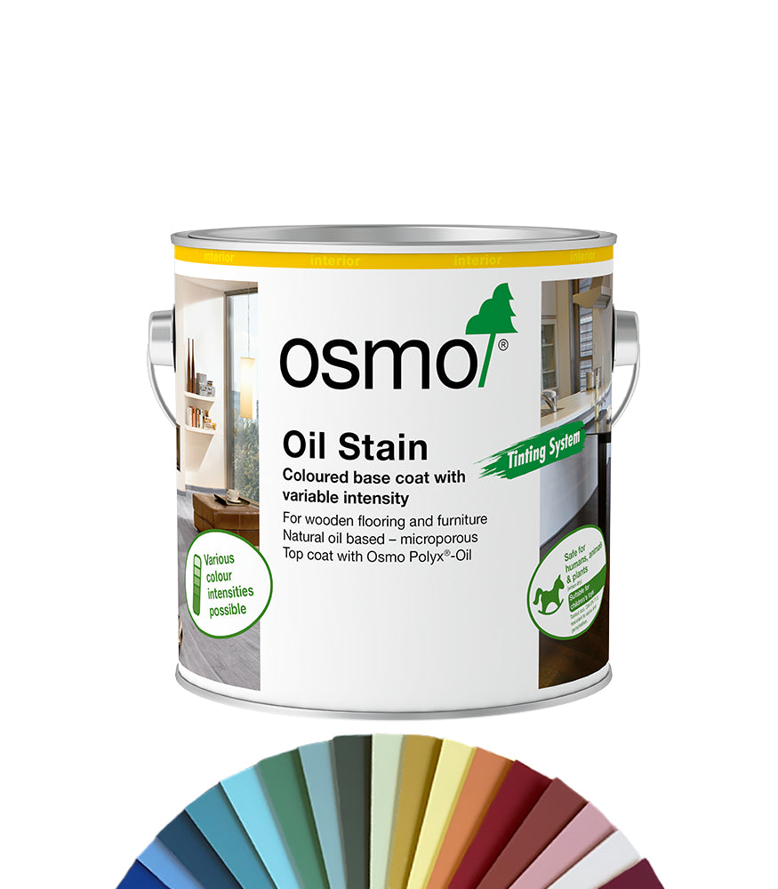 Osmo Oil Stain Satin - 2.5L - Tinted Mixed Colour