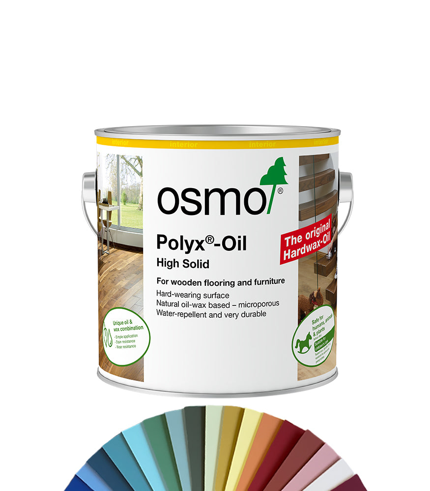 Osmo Polyx Hard Wax Oil Semi-Matt - 2.5L - Tinted Colour Match