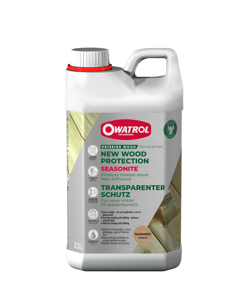 Owatrol Seasonite Clear New Wood Protection - 2.5 Litre