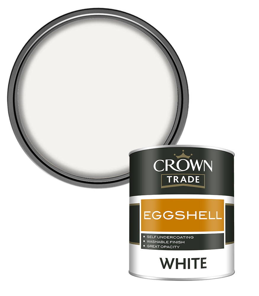 Crown Trade Eggshell - White - 1L