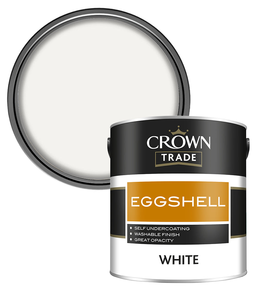 Crown Trade Eggshell - White - 2.5L