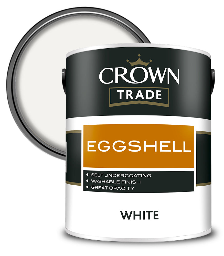 Crown Trade Eggshell - White - 5L