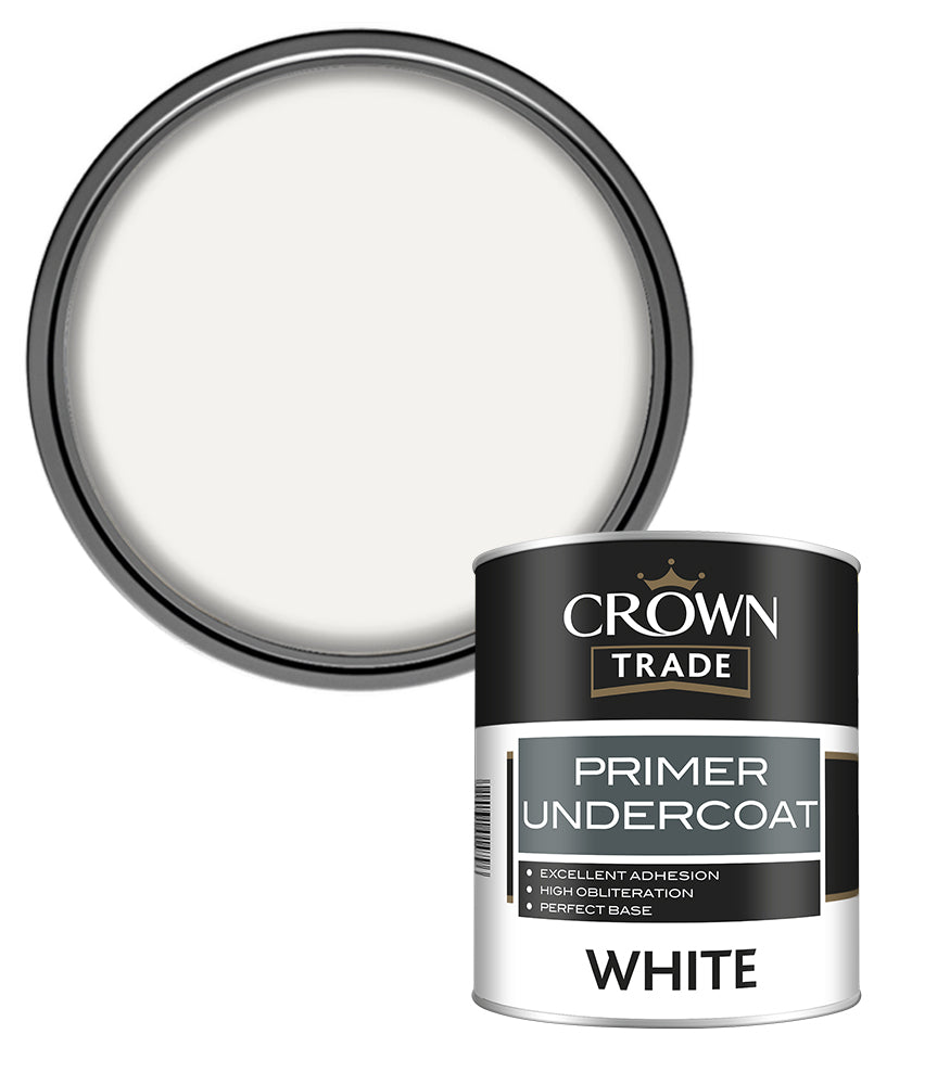 Crown Trade Primer Undercoat - White - 1L