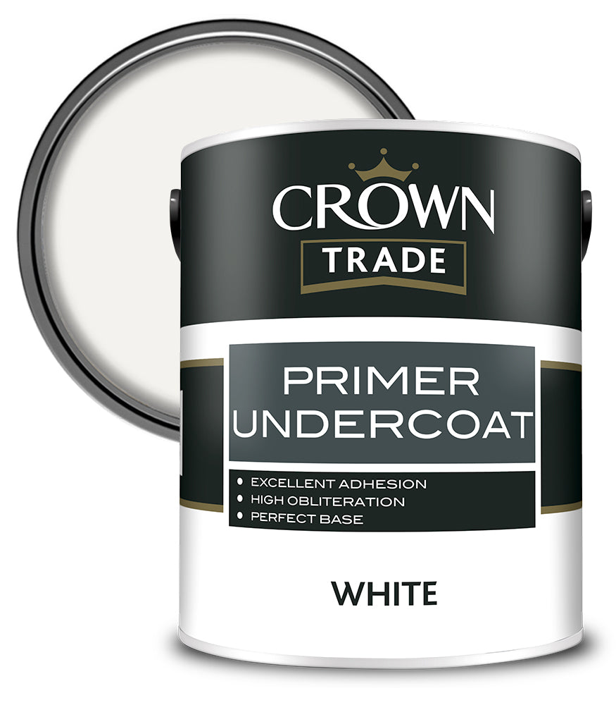 Crown Trade Primer Undercoat - White - 5L