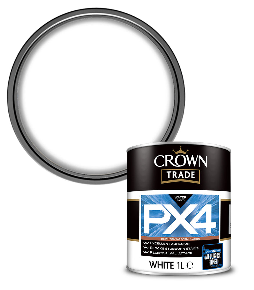 Crown Trade All Purpose Primer PX4 - White - 1L