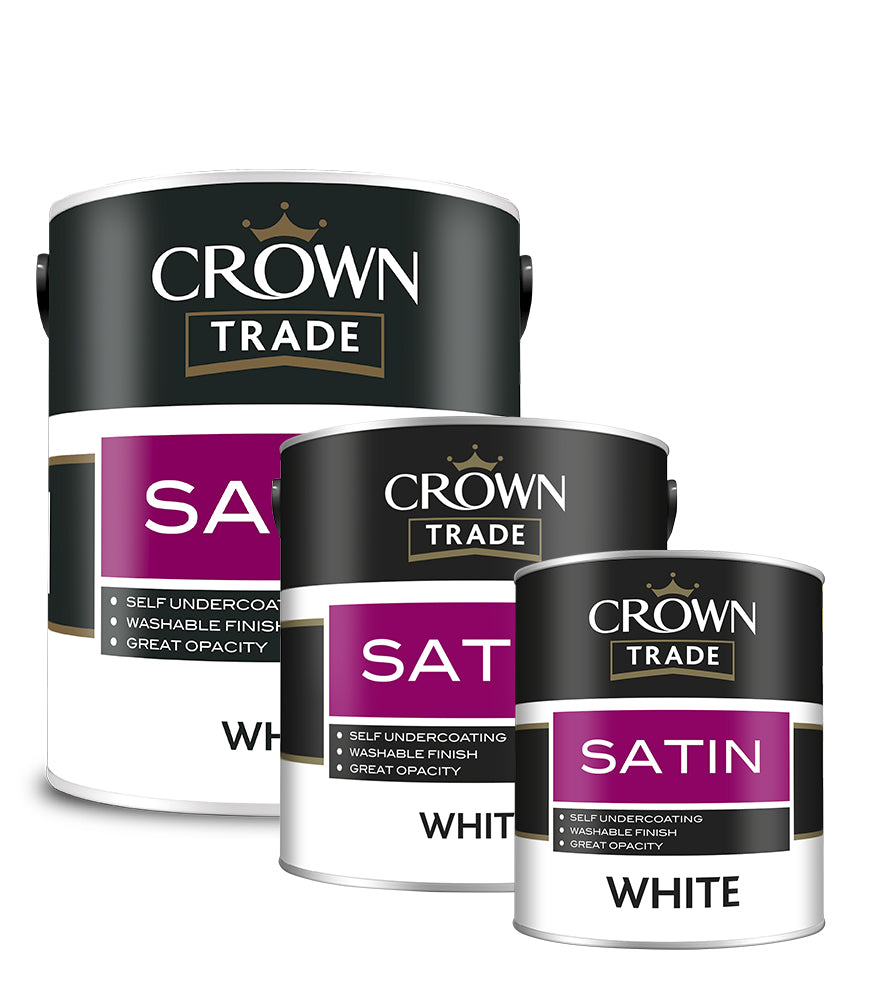 Crown Trade Satin - White