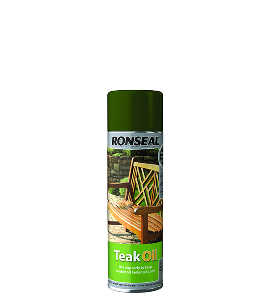 Ronseal Teak Oil for Garden Furniture - 500ml Aerosol