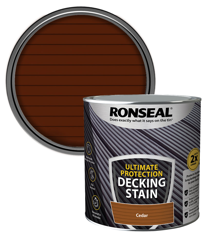 Ronseal Ultimate Decking Stain - 2.5L - Cedar