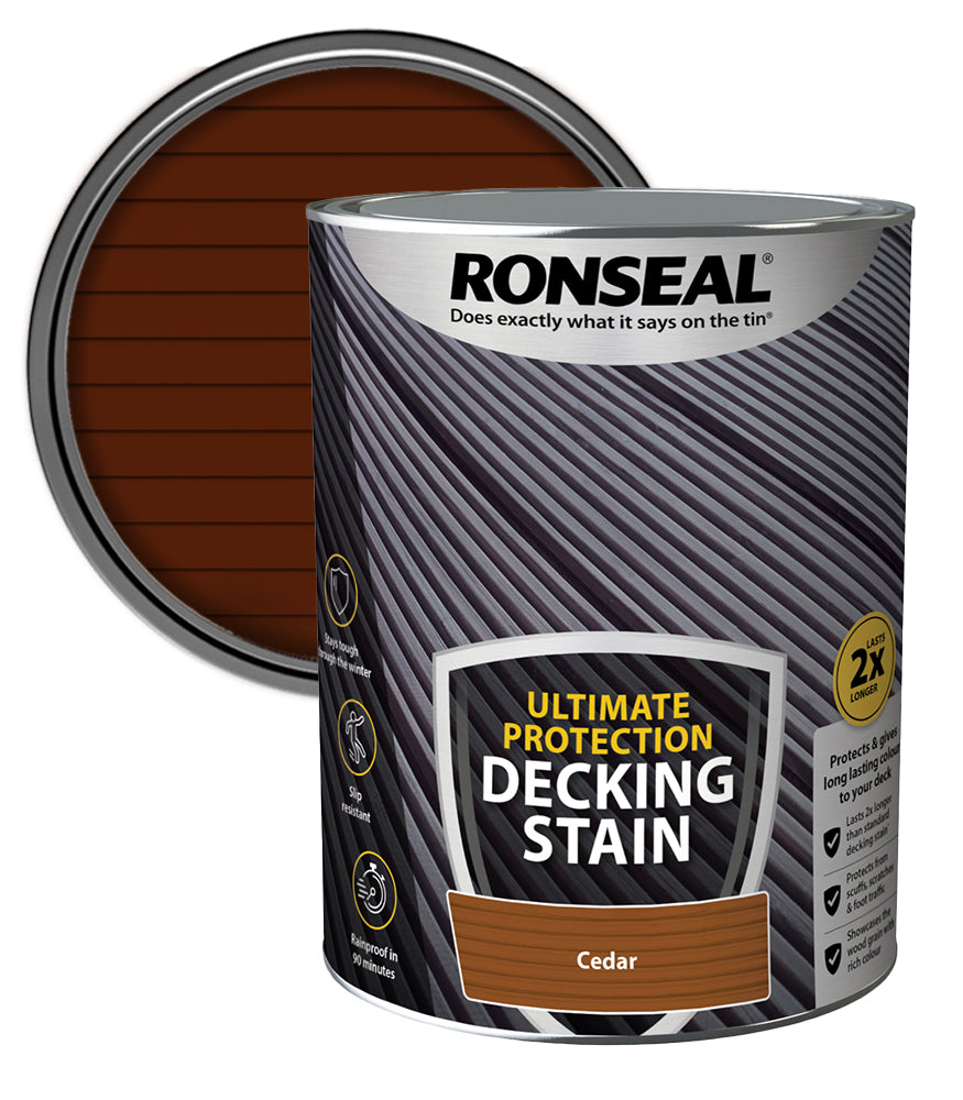 Ronseal Ultimate Decking Stain - 5L - Cedar