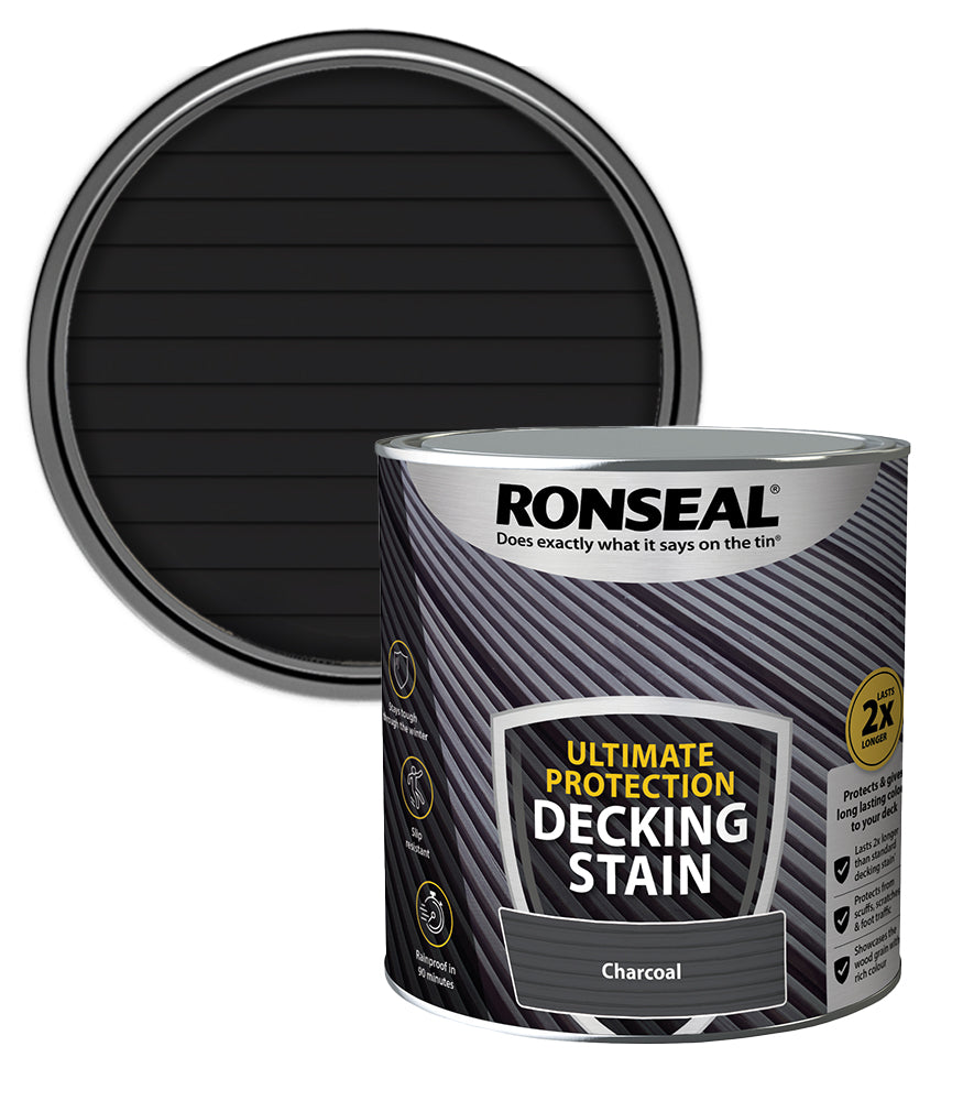 Ronseal Ultimate Decking Stain - 2.5L - Charcoal