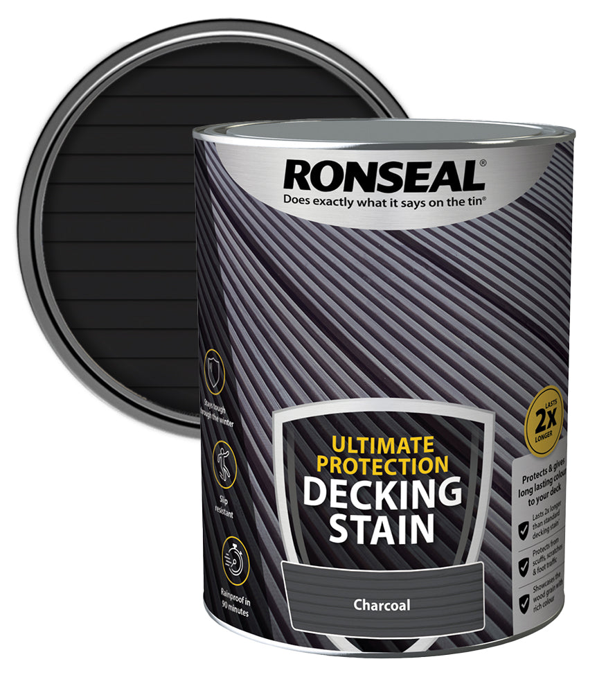 Ronseal Ultimate Decking Stain - 5L - Charcoal
