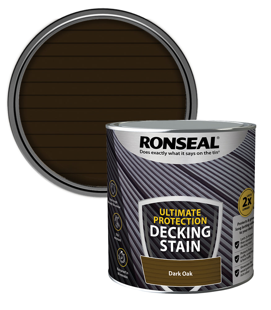 Ronseal Ultimate Decking Stain - 2.5L - Dark Oak