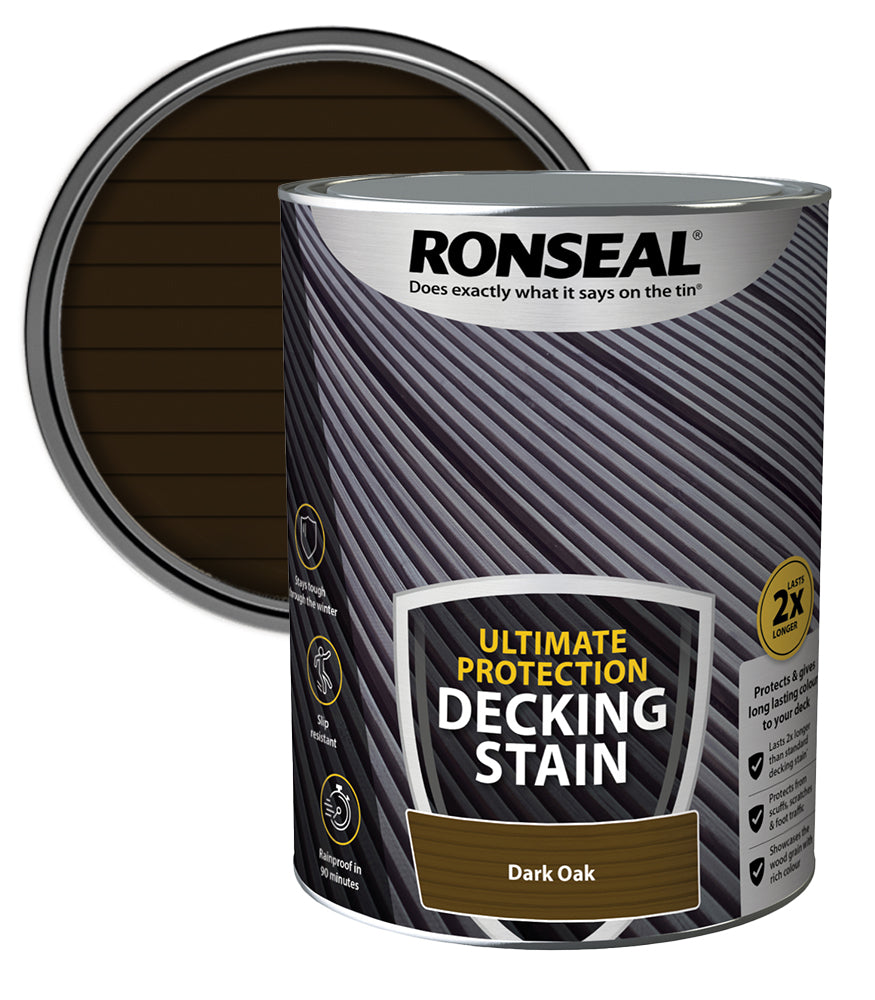Ronseal Ultimate Decking Stain - 5L - Dark Oak