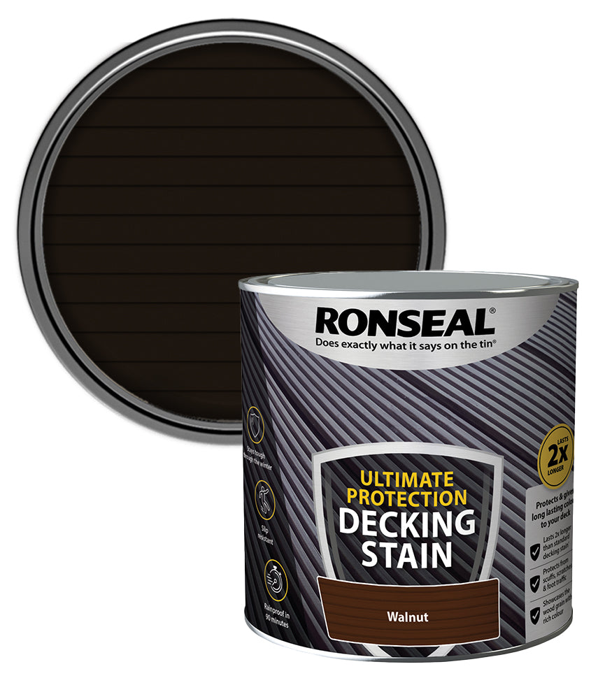 Ronseal Ultimate Decking Stain - 2.5L - Walnut