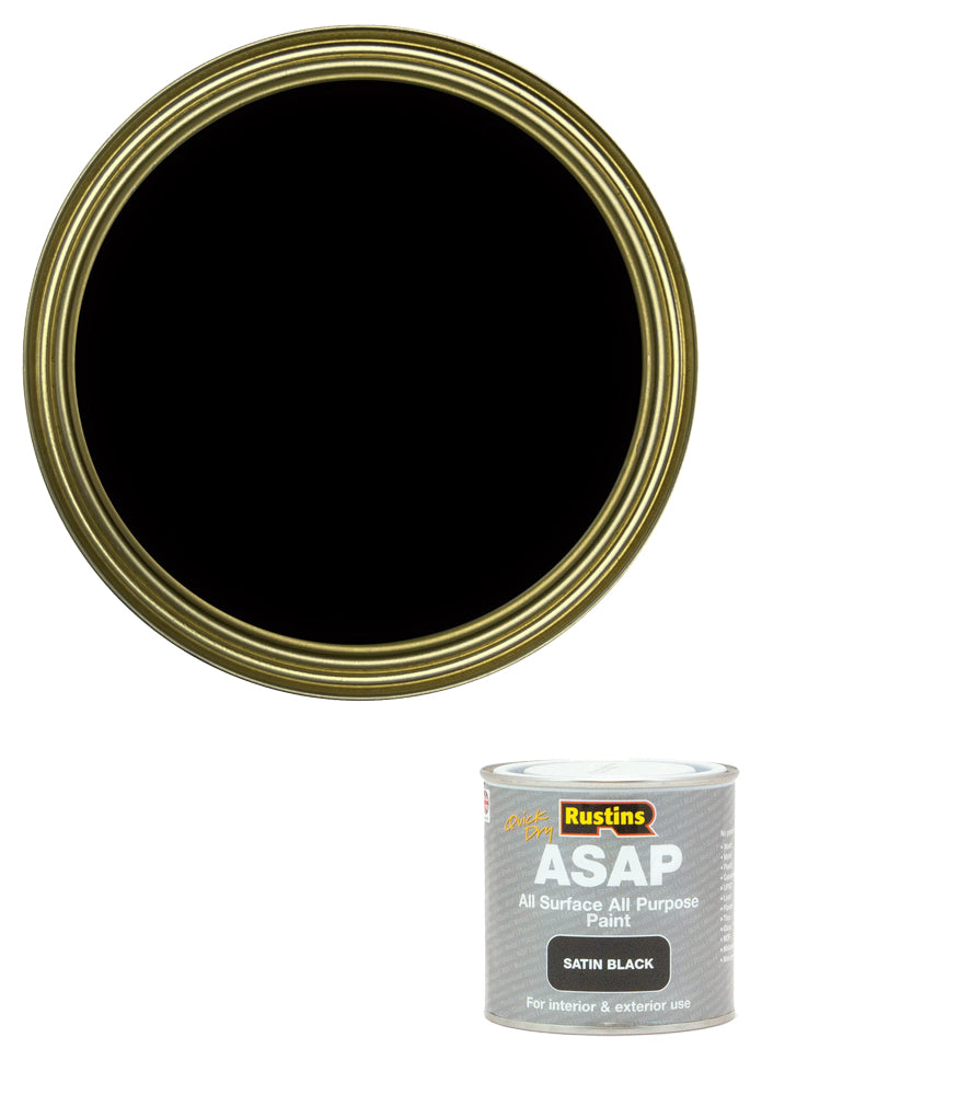 Rustins Quick Dry ASAP Paint - Black - 250ml