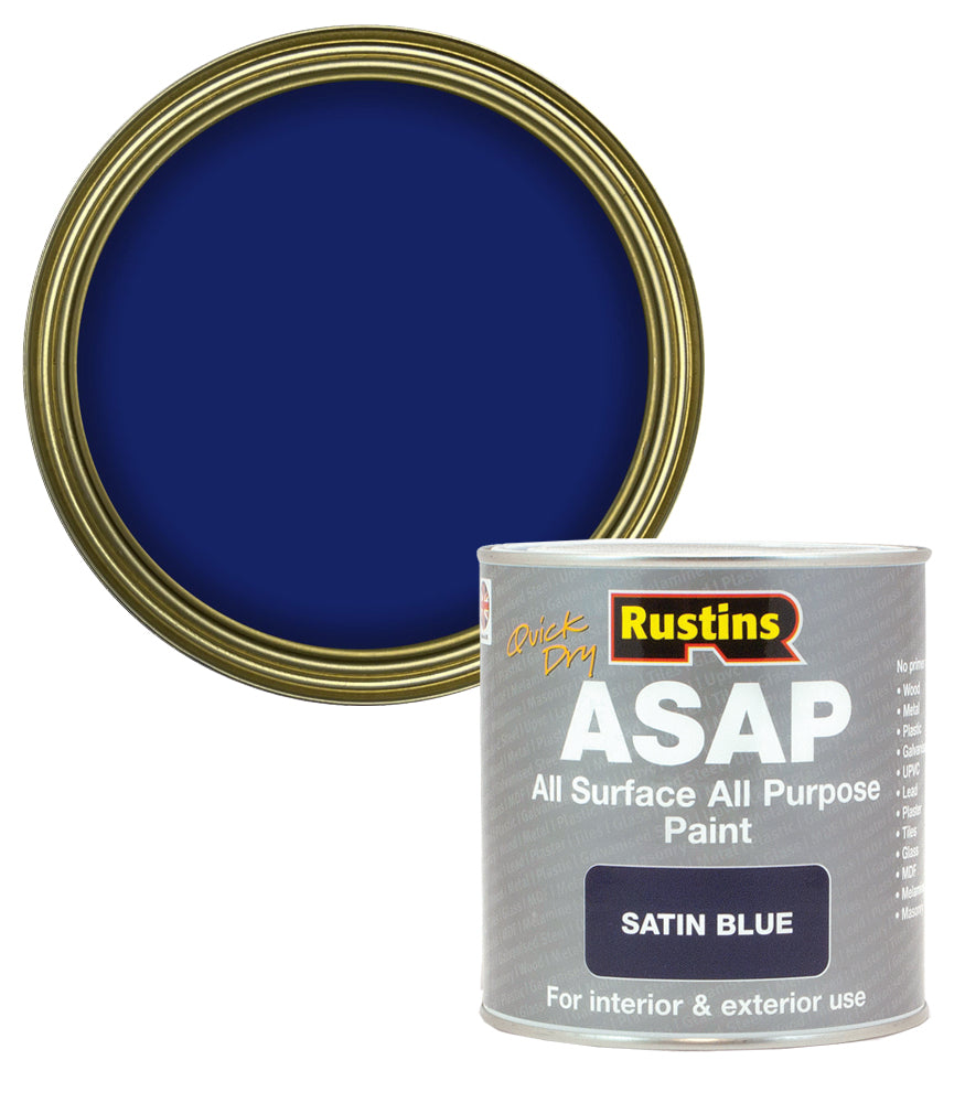 Rustins Quick Dry ASAP Paint - Blue - 1 Litre