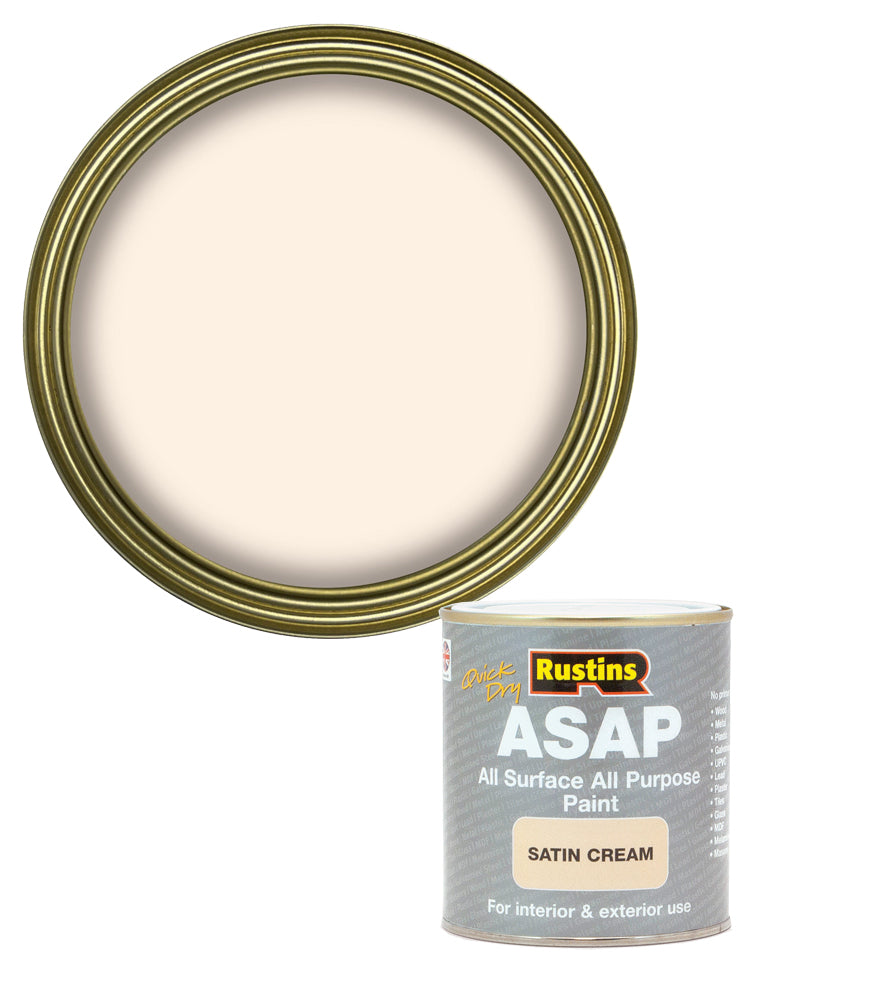 Rustins Quick Dry ASAP Paint - Cream - 500ml