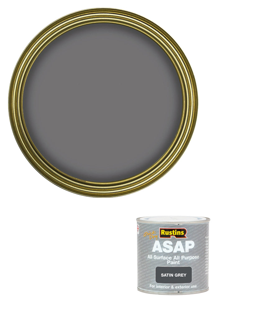 Rustins Quick Dry ASAP Paint - Grey - 250ml