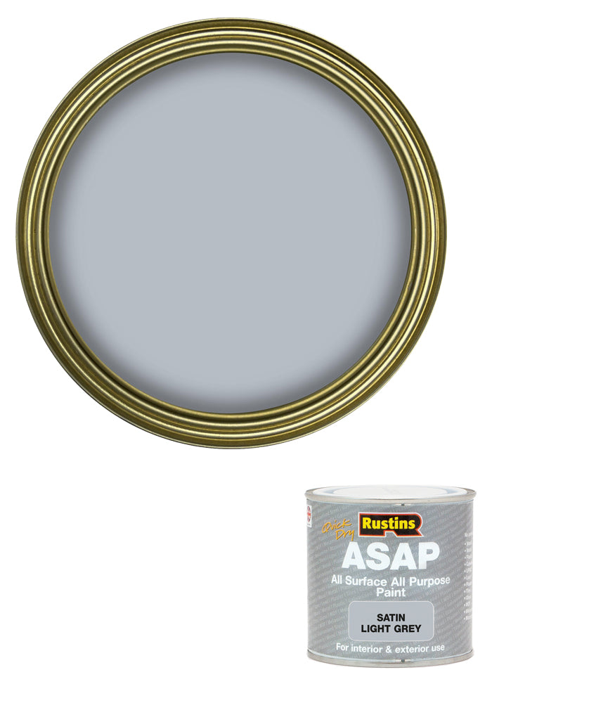 Rustins Quick Dry ASAP Paint - Light Grey - 250ml