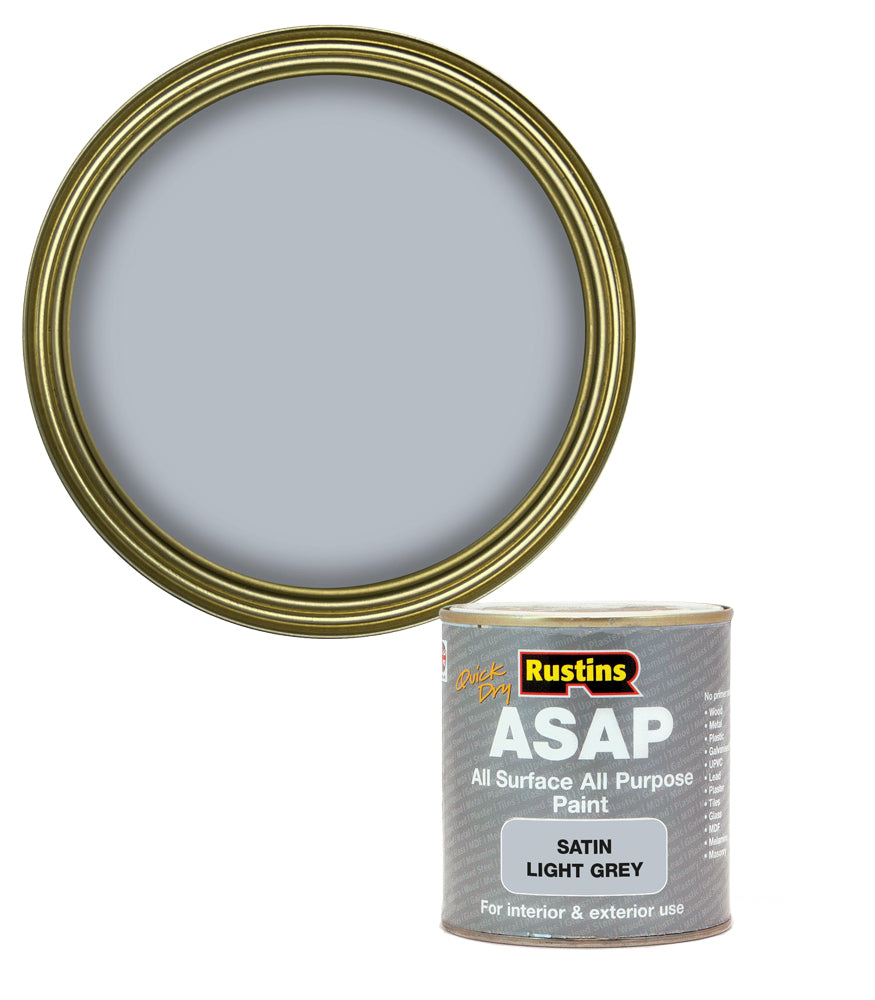 Rustins Quick Dry ASAP Paint - Light Grey - 500ml