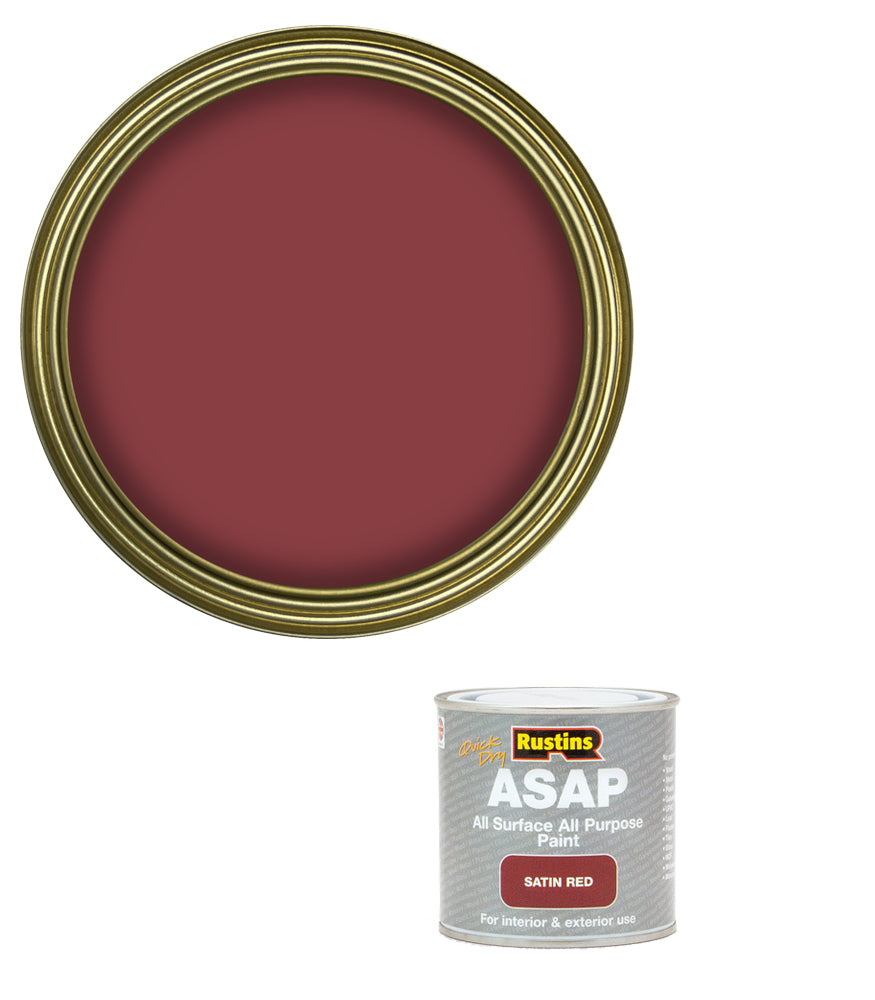 Rustins Quick Dry ASAP Paint - Red - 250ml