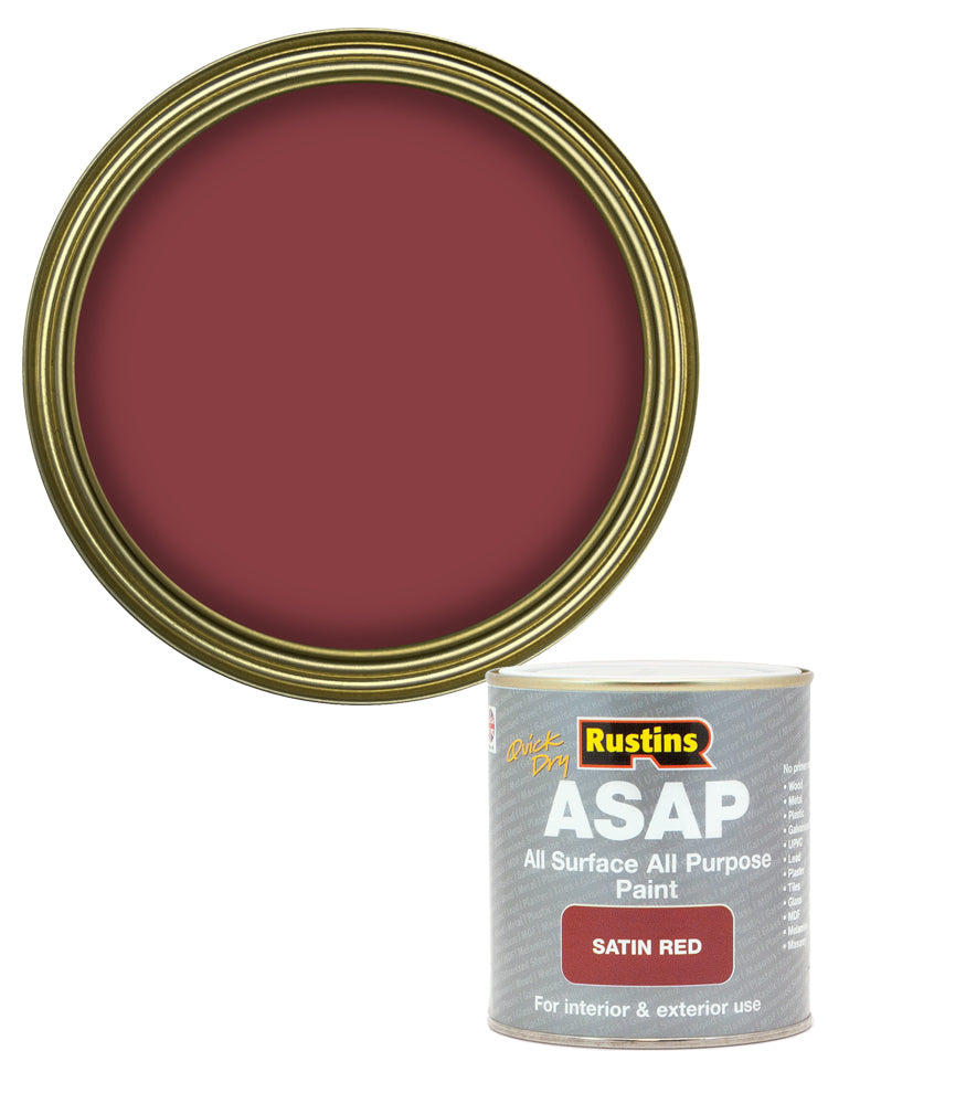 Rustins Quick Dry ASAP Paint - Red - 500ml
