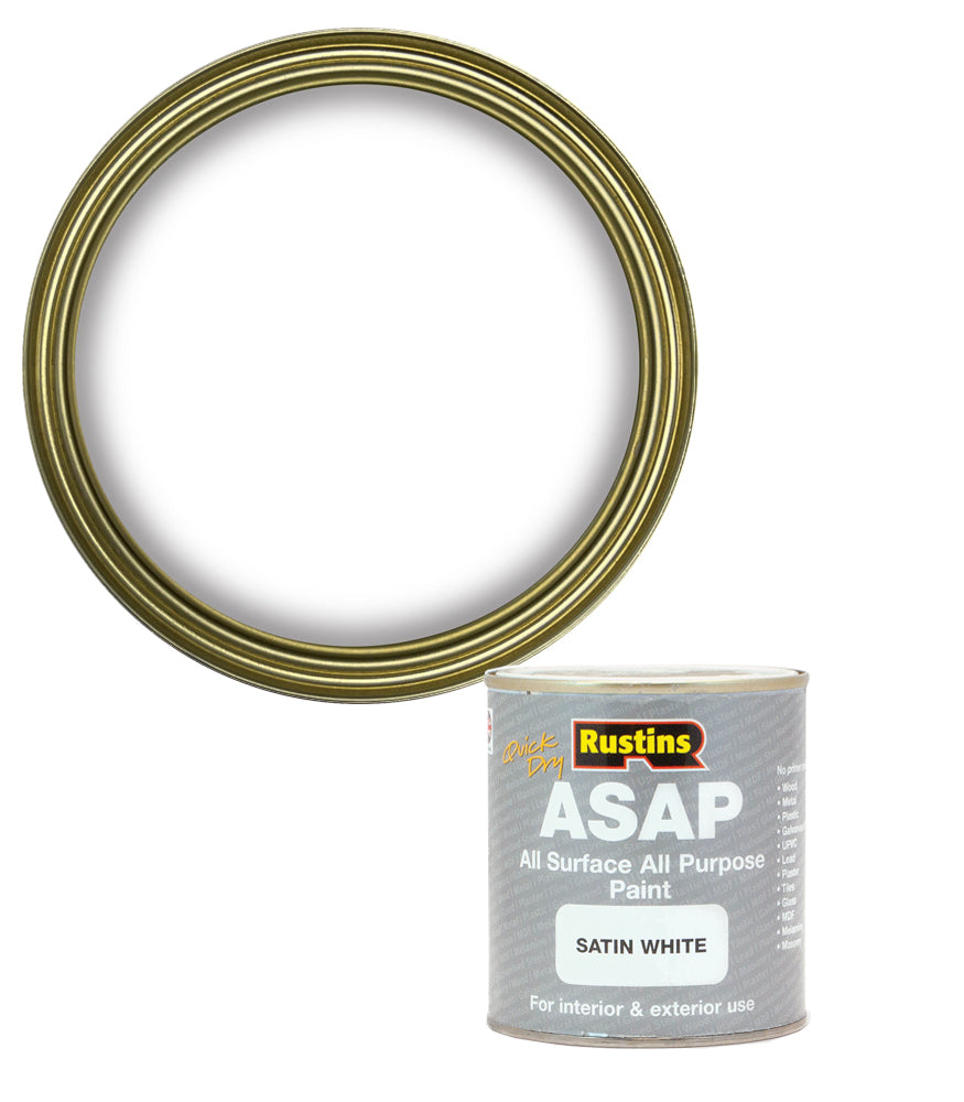 Rustins Quick Dry ASAP Paint - White - 500ml