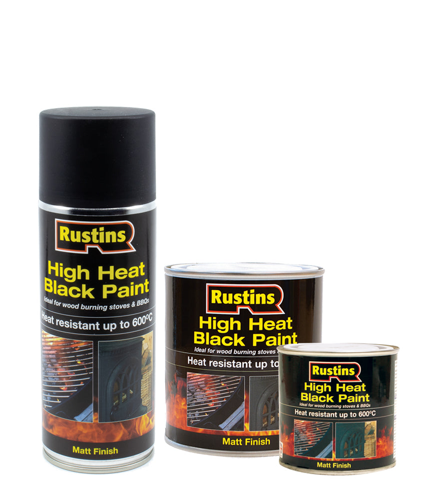 Rustins High Heat Black Paint