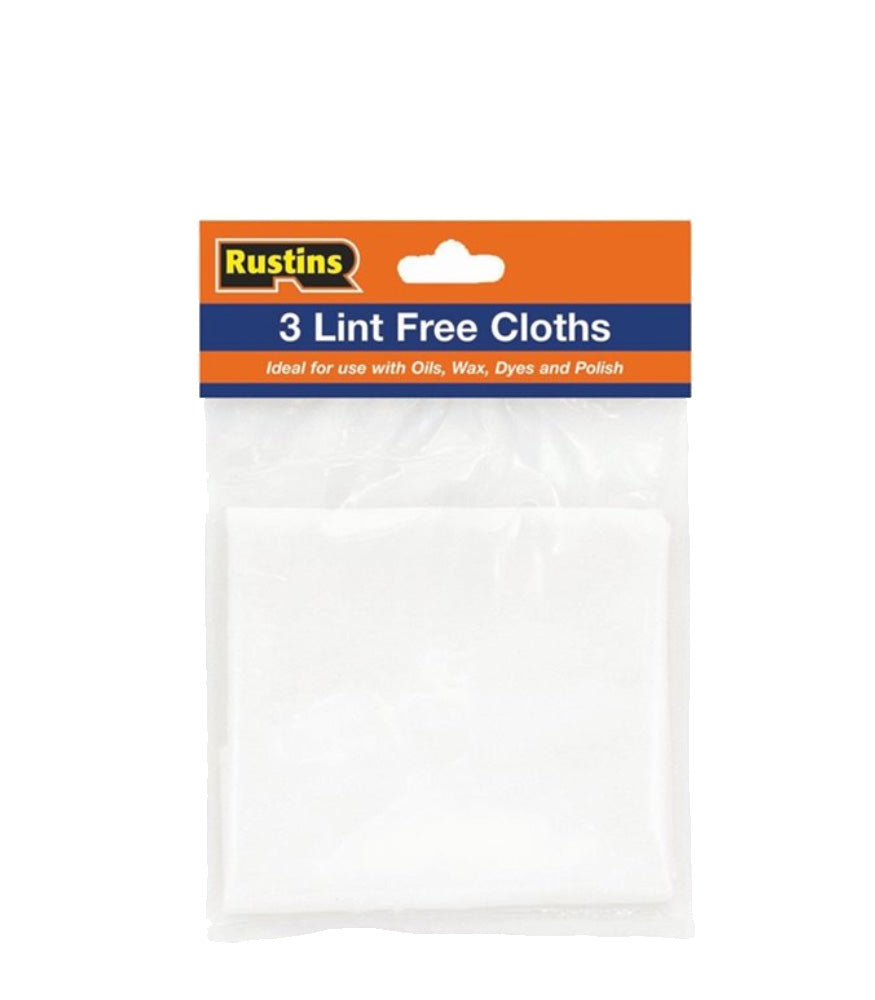 Rustins Lint Free Cloths - Pack of 3