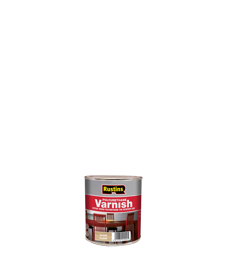 Rustins Quick Dry Polyurethane Varnish Clear - Gloss - 250ml