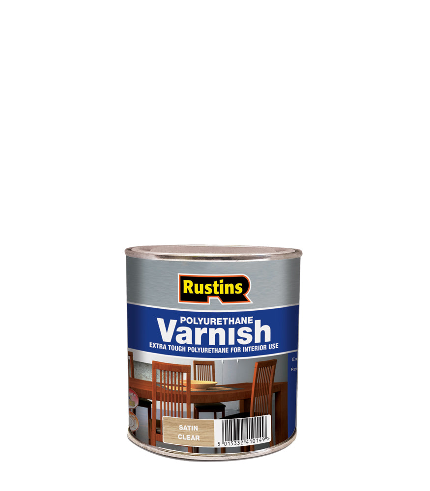 Rustins Quick Dry Polyurethane Varnish Clear - Satin - 1 Litre