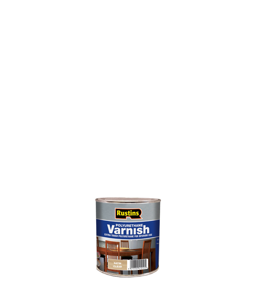 Rustins Quick Dry Polyurethane Varnish Clear - Satin - 250ml