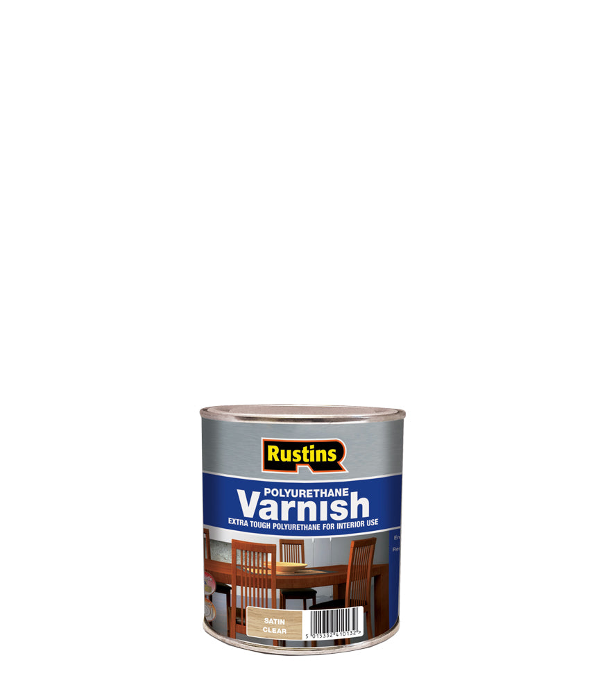 Rustins Quick Dry Polyurethane Varnish Clear - Satin - 500ml