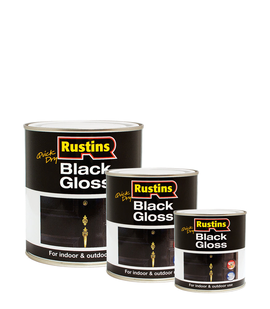 Rustins Quick Dry Black Gloss