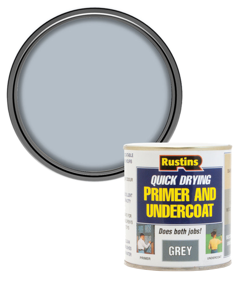 Rustins Primer Undercoat - Grey - 1 Litre