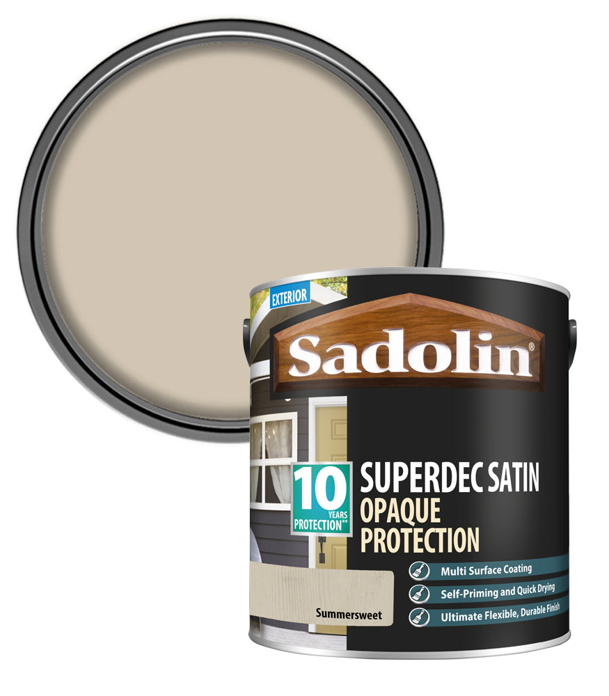 Sadolin Superdec Satin Opaque Wood Protection - Summer Sweet - 2.5L