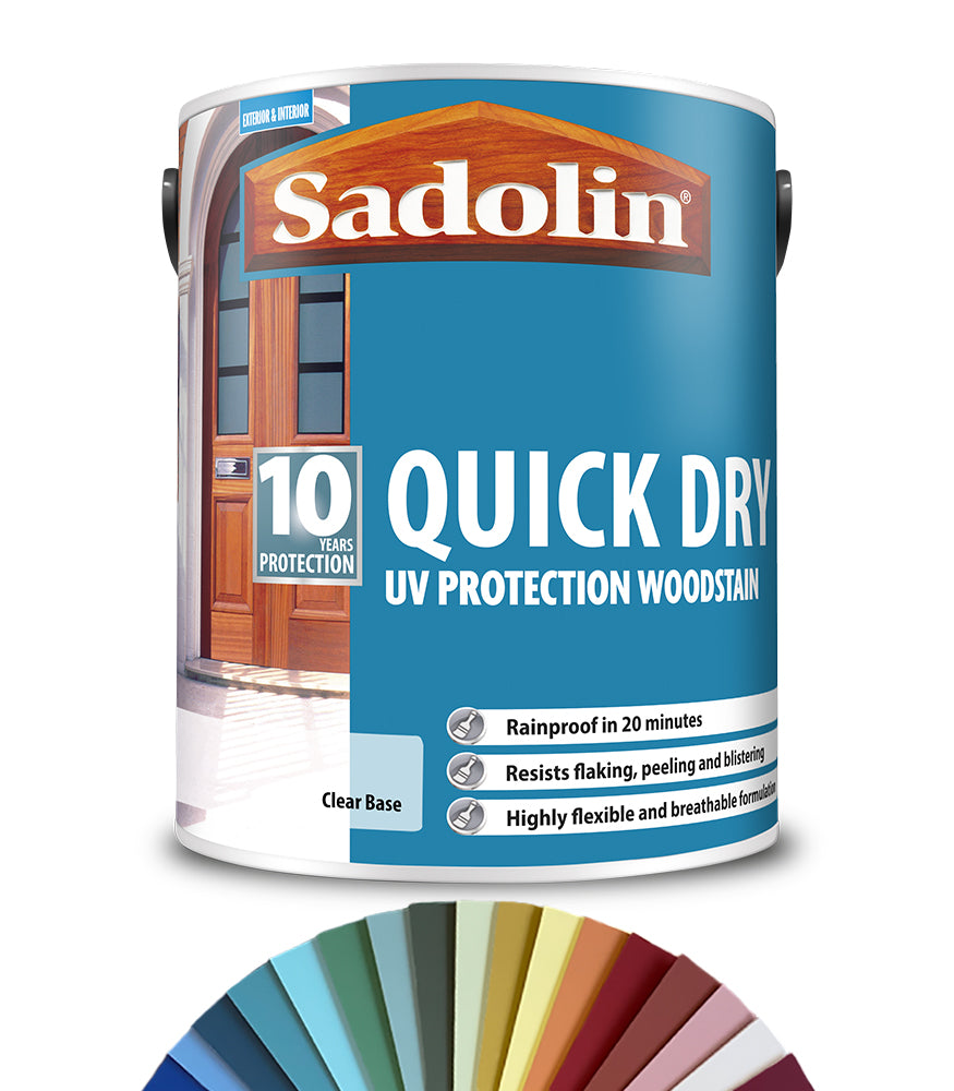 Sadolin Quick Dry UV Protection Woodstain - 5L - Tinted Colour Match