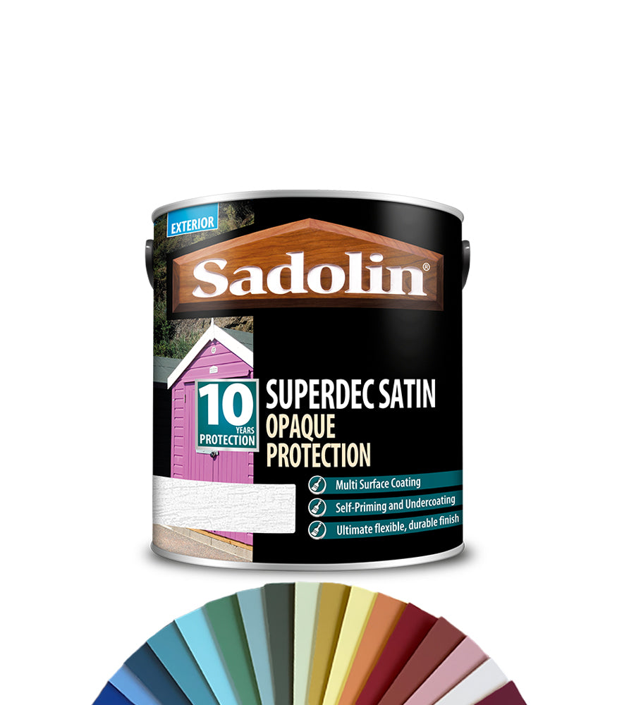 Sadolin Superdec Satin Opaque Wood Protection - 2.5L - Tinted Colour Match