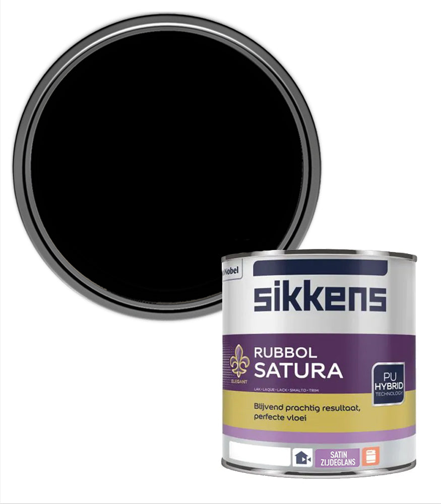 Sikkens Rubbol Satura Plus Paint - 1 Litre - Black