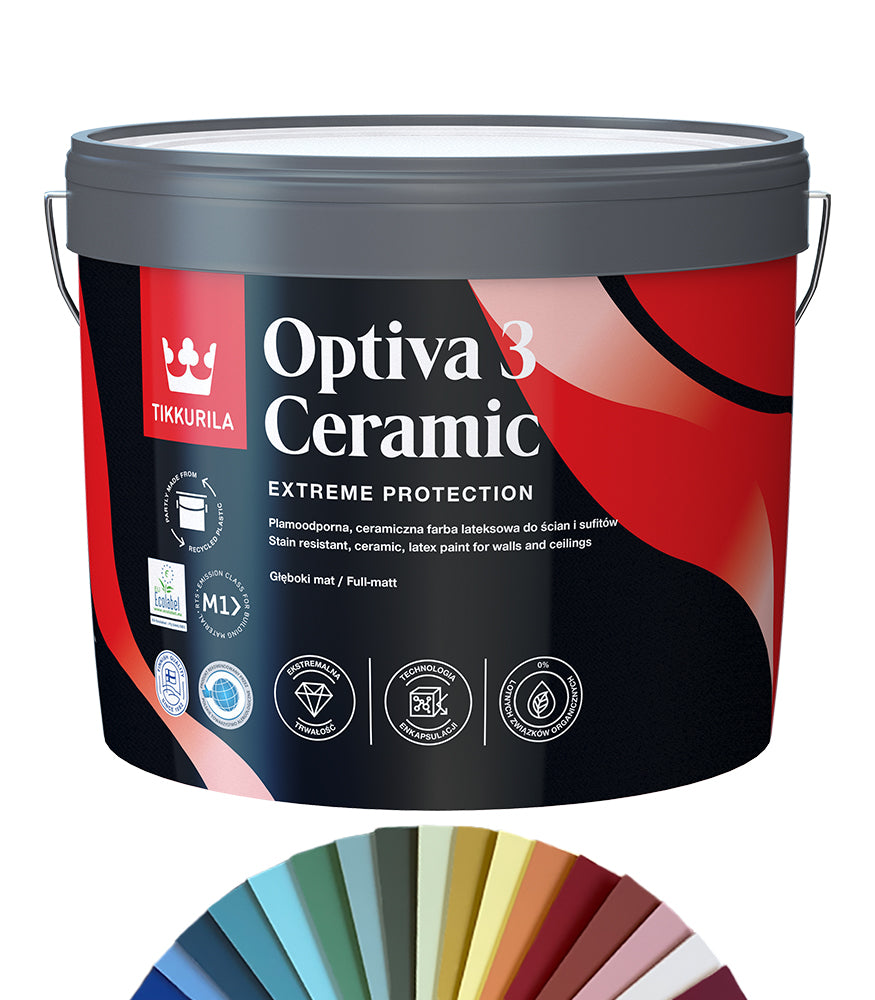 Tikkurila Optiva 3 Ceramic Super Matt - 10L - Tinted Mixed Colour