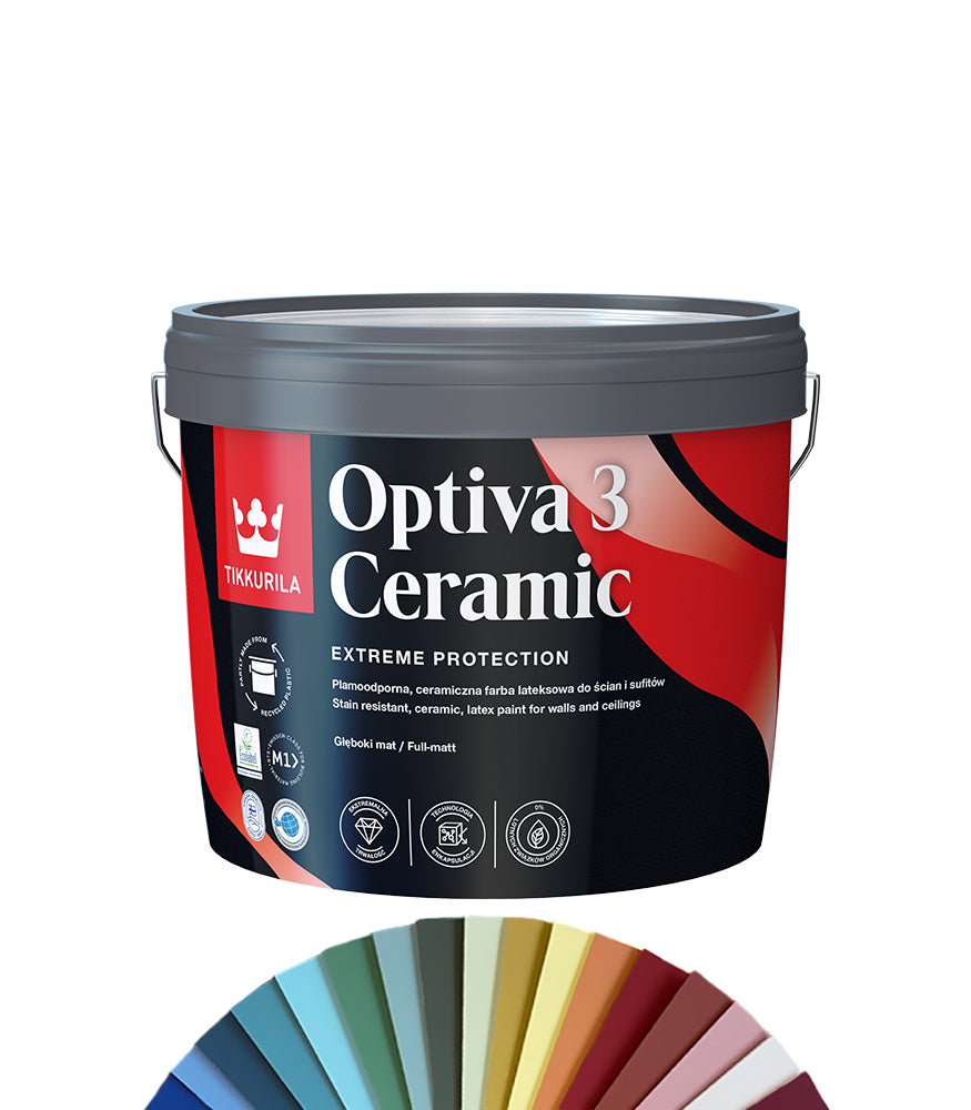 Tikkurila Optiva 3 Ceramic Super Matt - 3L - Tinted Mixed Colour